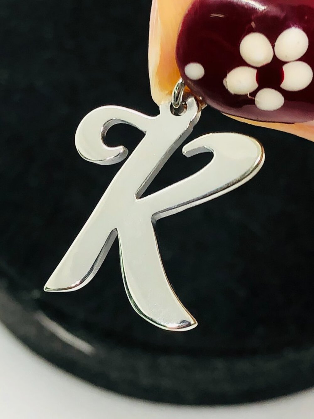 James Avery Large Script Initial K Charm